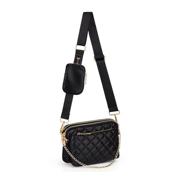 Handbags - Small-Crossbody-Bags-for-Women 3 in 1 Multipurpose Shoulder Purse